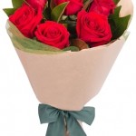 Half Dozen Red Rose Bouquet