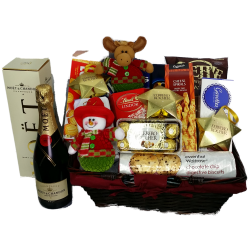 Christmas Snowman with Moet Chondon Champagne