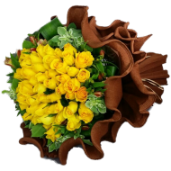 Golden Harmony Fifty Roses Love Bouquet