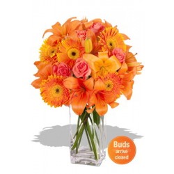 Asiatic, Gerbera and Rose Bouquet